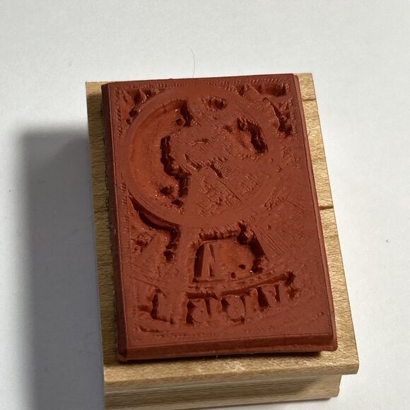 Club Scrap 2004 Vintage Rubber Stamp-Clock Steampunk Roman Numeral Sundial-Unuse - Picture 4 of 7